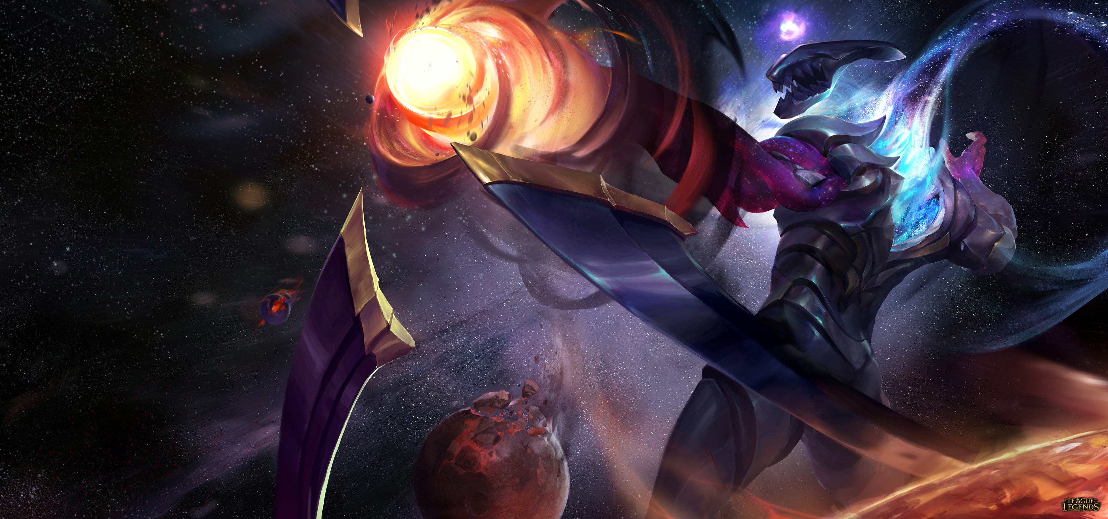 The Dark Stars Riot_Games_Dark_Star_Varus_Wallpaper_3840x1800